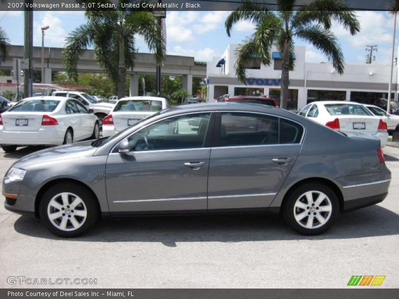 United Grey Metallic / Black 2007 Volkswagen Passat 2.0T Sedan