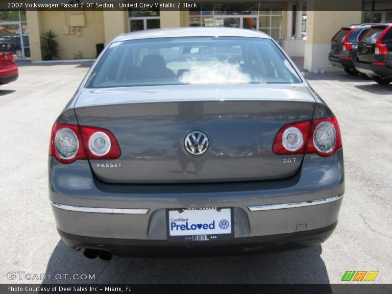 United Grey Metallic / Black 2007 Volkswagen Passat 2.0T Sedan