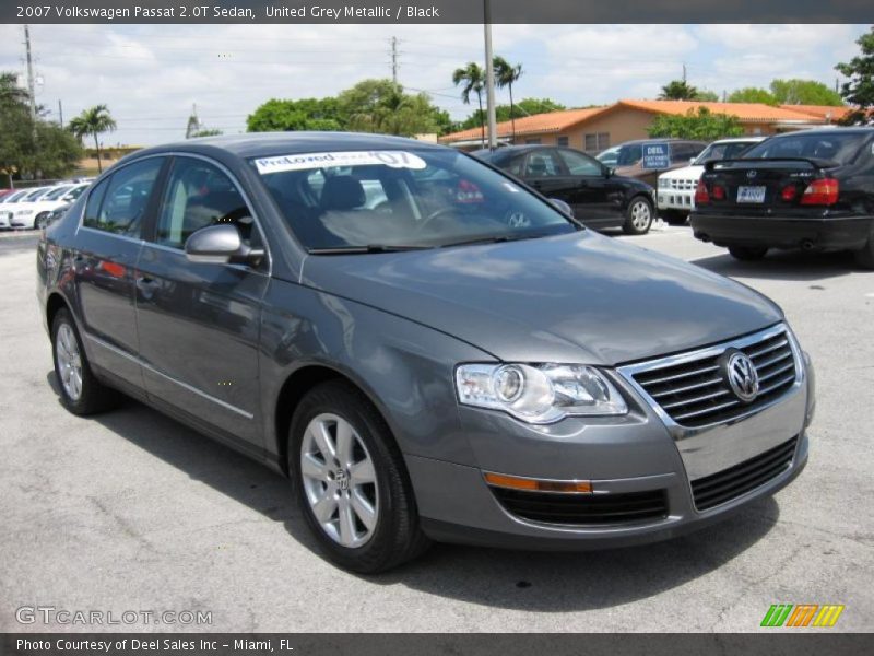 United Grey Metallic / Black 2007 Volkswagen Passat 2.0T Sedan
