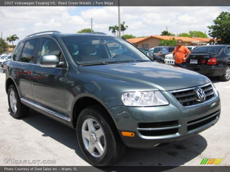 Reed Green Metallic / Pure Beige 2007 Volkswagen Touareg V6