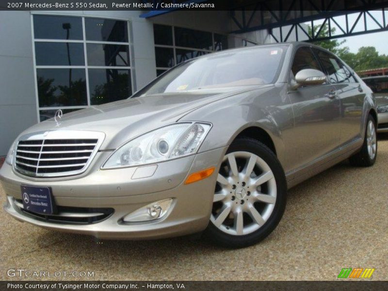 Pewter Metallic / Cashmere/Savanna 2007 Mercedes-Benz S 550 Sedan