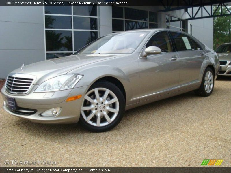 Pewter Metallic / Cashmere/Savanna 2007 Mercedes-Benz S 550 Sedan