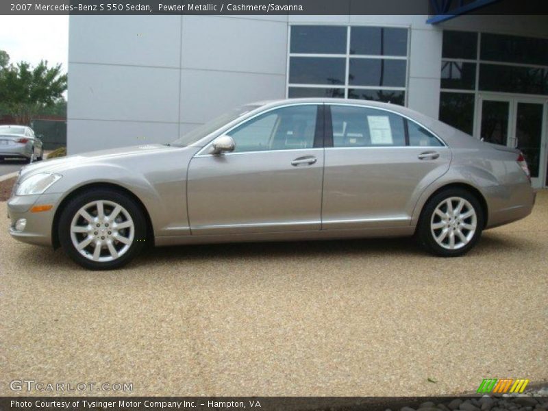 Pewter Metallic / Cashmere/Savanna 2007 Mercedes-Benz S 550 Sedan