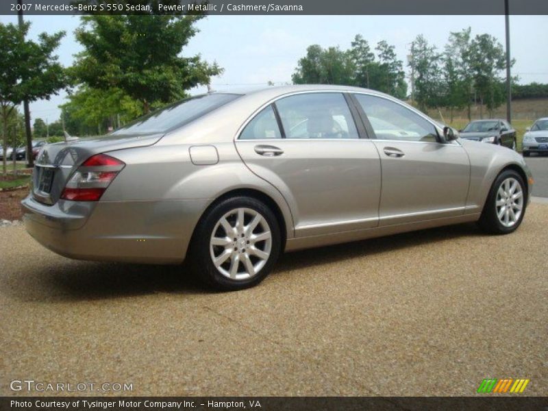 Pewter Metallic / Cashmere/Savanna 2007 Mercedes-Benz S 550 Sedan
