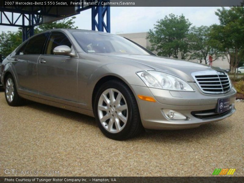 Pewter Metallic / Cashmere/Savanna 2007 Mercedes-Benz S 550 Sedan