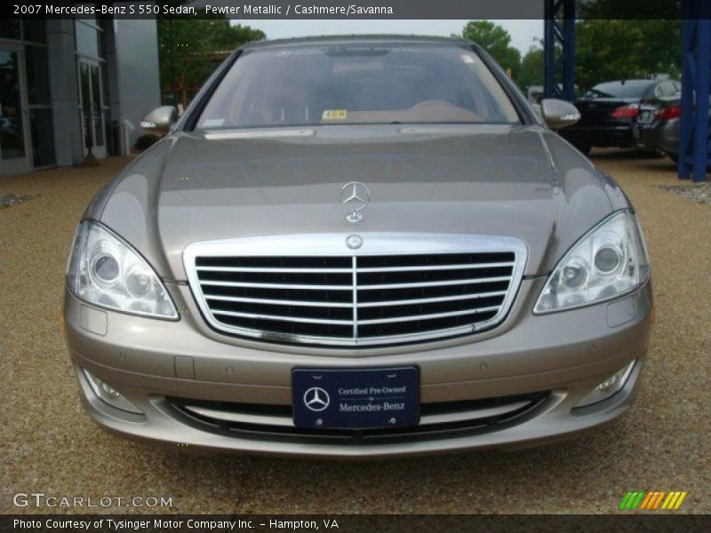 Pewter Metallic / Cashmere/Savanna 2007 Mercedes-Benz S 550 Sedan