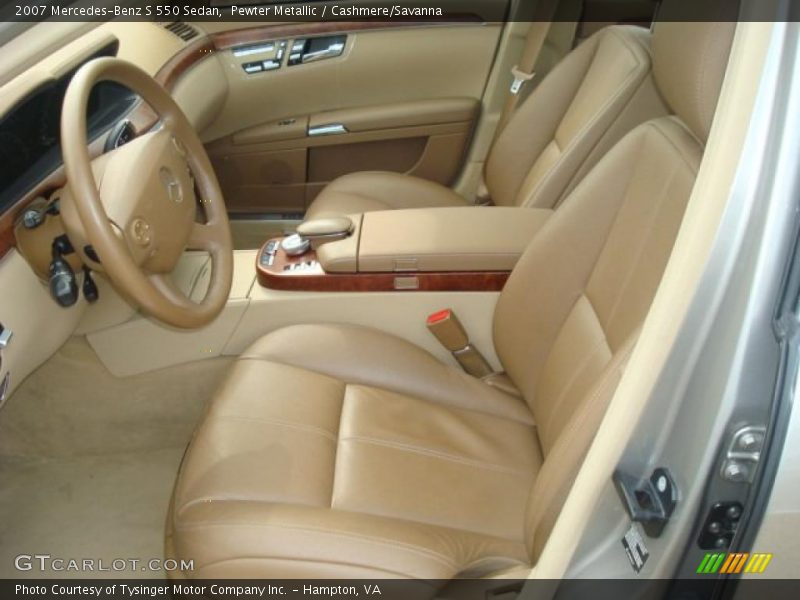Pewter Metallic / Cashmere/Savanna 2007 Mercedes-Benz S 550 Sedan