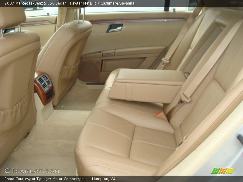 Pewter Metallic / Cashmere/Savanna 2007 Mercedes-Benz S 550 Sedan