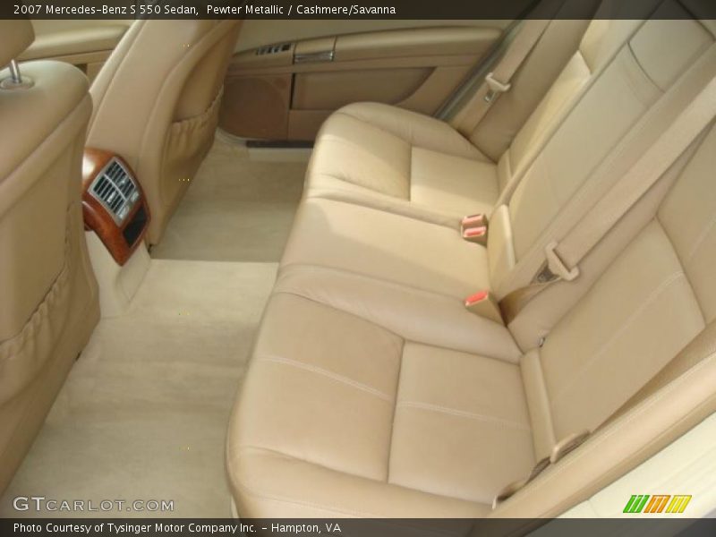Pewter Metallic / Cashmere/Savanna 2007 Mercedes-Benz S 550 Sedan
