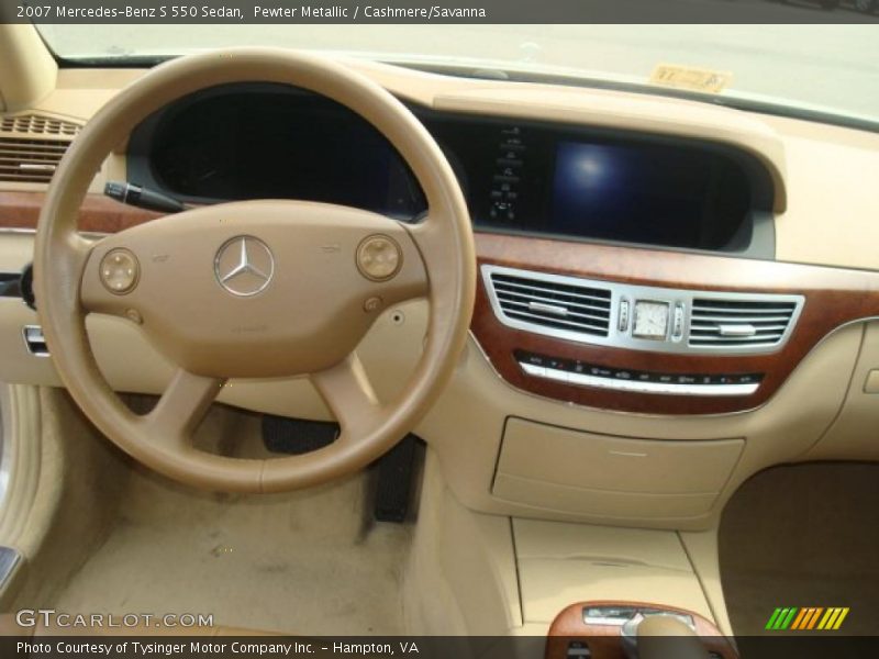 Pewter Metallic / Cashmere/Savanna 2007 Mercedes-Benz S 550 Sedan