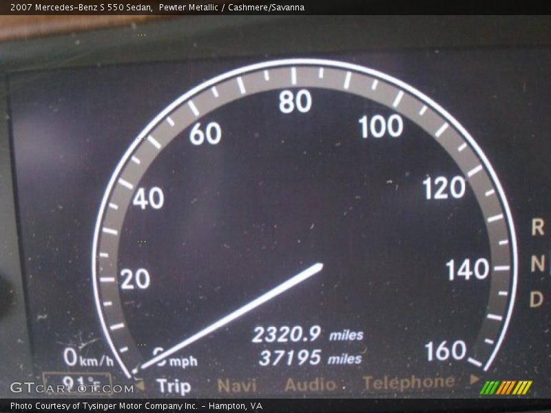 Pewter Metallic / Cashmere/Savanna 2007 Mercedes-Benz S 550 Sedan