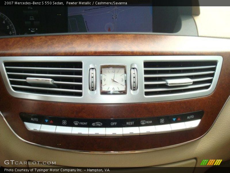 Pewter Metallic / Cashmere/Savanna 2007 Mercedes-Benz S 550 Sedan