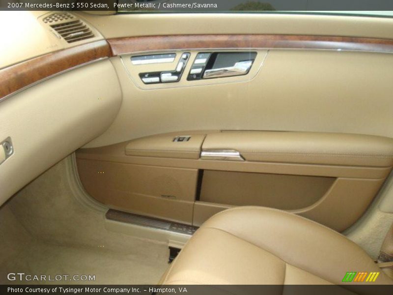 Pewter Metallic / Cashmere/Savanna 2007 Mercedes-Benz S 550 Sedan