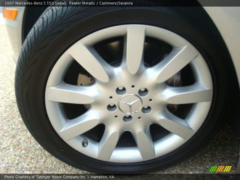 Pewter Metallic / Cashmere/Savanna 2007 Mercedes-Benz S 550 Sedan