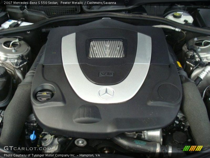 Pewter Metallic / Cashmere/Savanna 2007 Mercedes-Benz S 550 Sedan