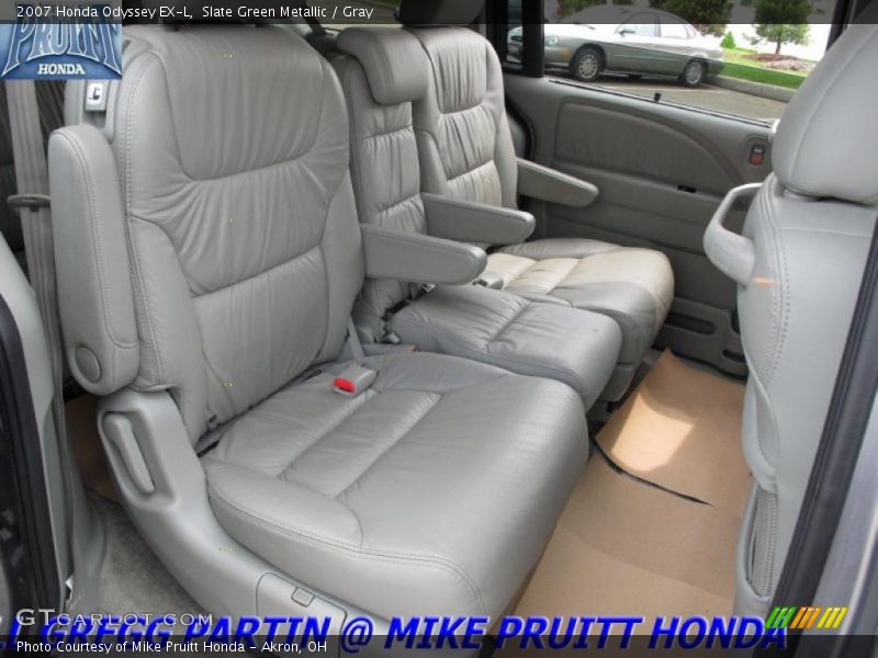 Slate Green Metallic / Gray 2007 Honda Odyssey EX-L