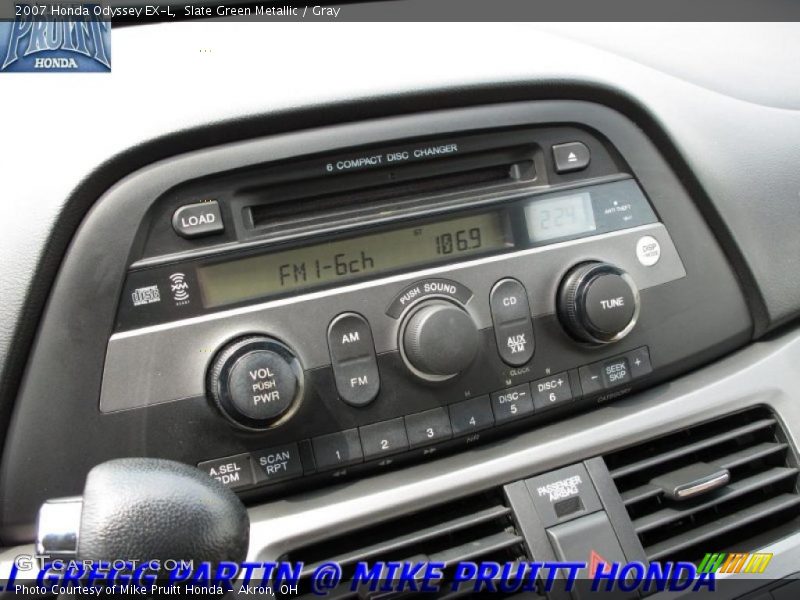 Slate Green Metallic / Gray 2007 Honda Odyssey EX-L