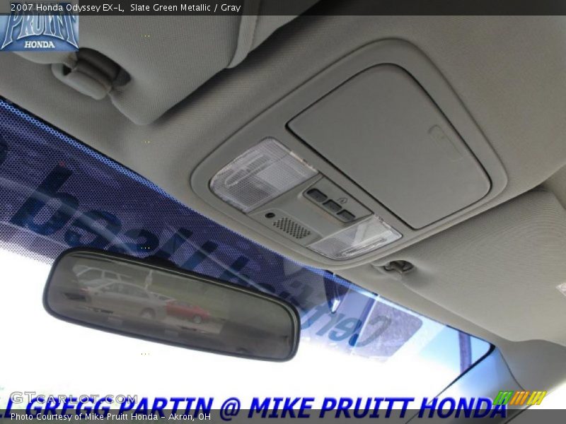 Slate Green Metallic / Gray 2007 Honda Odyssey EX-L