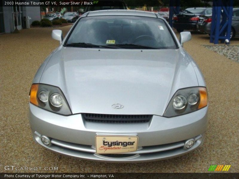 Super Silver / Black 2003 Hyundai Tiburon GT V6