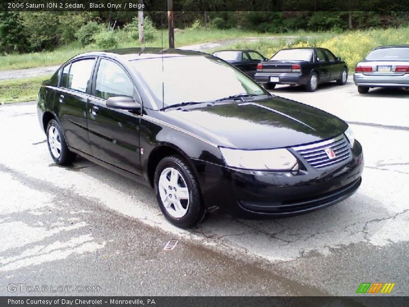Black Onyx / Beige 2006 Saturn ION 2 Sedan