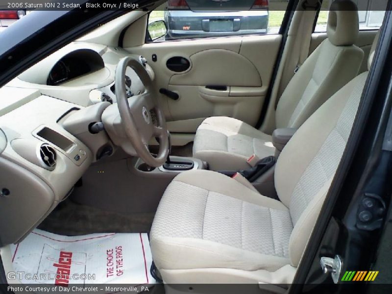 Black Onyx / Beige 2006 Saturn ION 2 Sedan