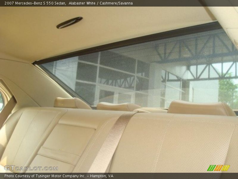 Alabaster White / Cashmere/Savanna 2007 Mercedes-Benz S 550 Sedan