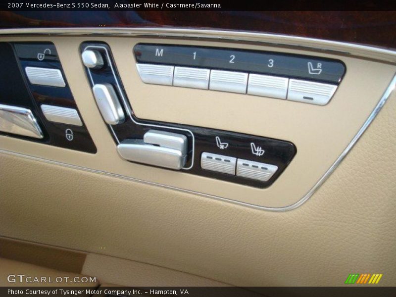 Alabaster White / Cashmere/Savanna 2007 Mercedes-Benz S 550 Sedan