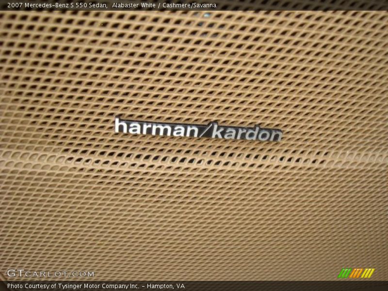 Alabaster White / Cashmere/Savanna 2007 Mercedes-Benz S 550 Sedan