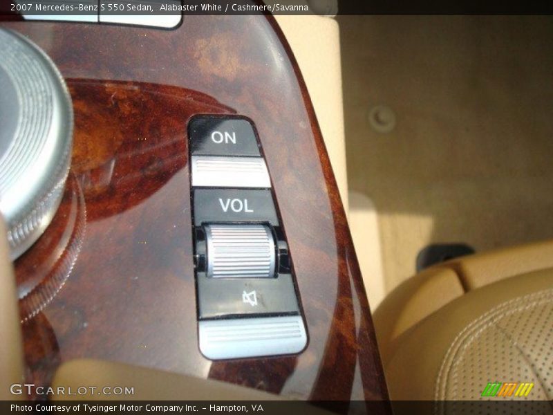 Alabaster White / Cashmere/Savanna 2007 Mercedes-Benz S 550 Sedan