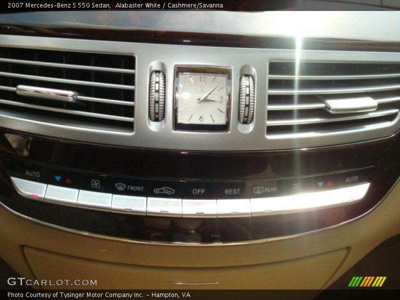 Alabaster White / Cashmere/Savanna 2007 Mercedes-Benz S 550 Sedan
