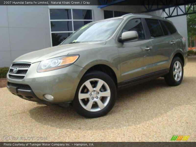 Natural Khaki Green / Gray 2007 Hyundai Santa Fe Limited