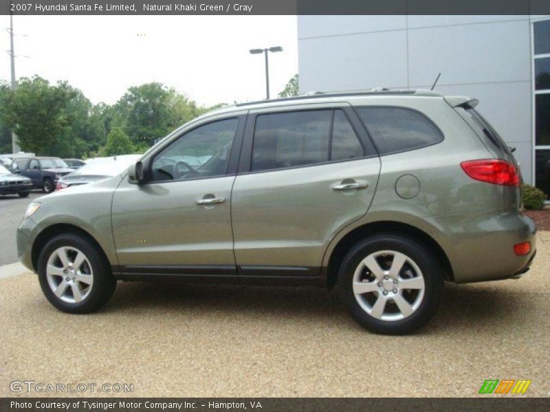 Natural Khaki Green / Gray 2007 Hyundai Santa Fe Limited
