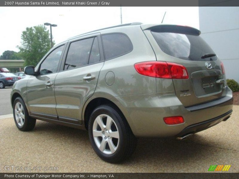 Natural Khaki Green / Gray 2007 Hyundai Santa Fe Limited