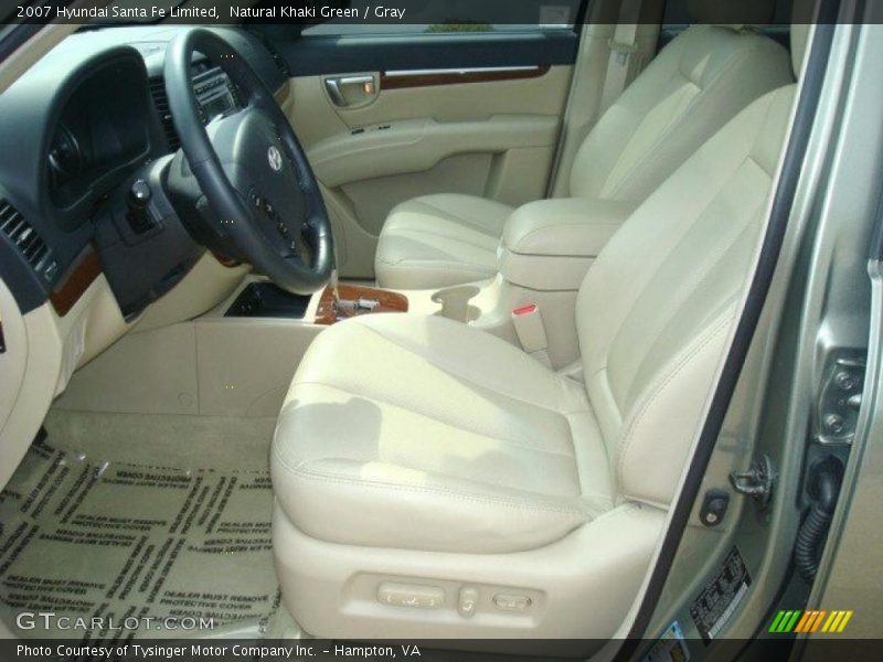 Natural Khaki Green / Gray 2007 Hyundai Santa Fe Limited