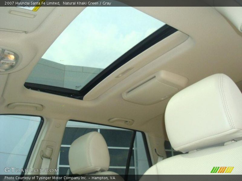 Natural Khaki Green / Gray 2007 Hyundai Santa Fe Limited
