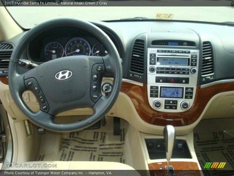 Natural Khaki Green / Gray 2007 Hyundai Santa Fe Limited