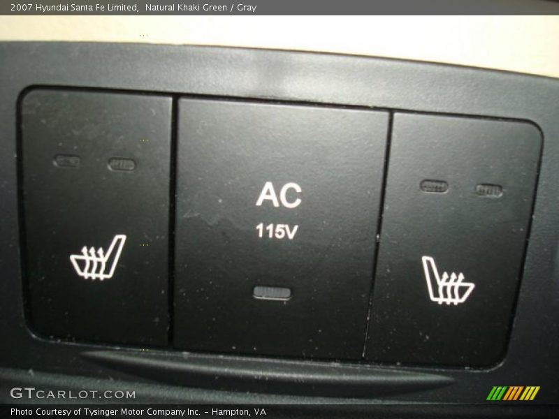 Natural Khaki Green / Gray 2007 Hyundai Santa Fe Limited