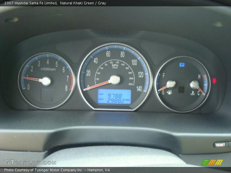 Natural Khaki Green / Gray 2007 Hyundai Santa Fe Limited