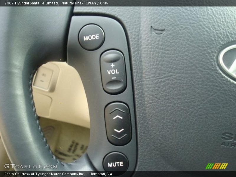 Natural Khaki Green / Gray 2007 Hyundai Santa Fe Limited