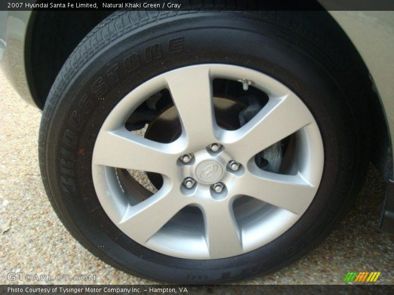 Natural Khaki Green / Gray 2007 Hyundai Santa Fe Limited