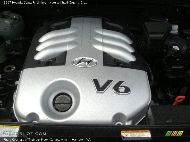Natural Khaki Green / Gray 2007 Hyundai Santa Fe Limited