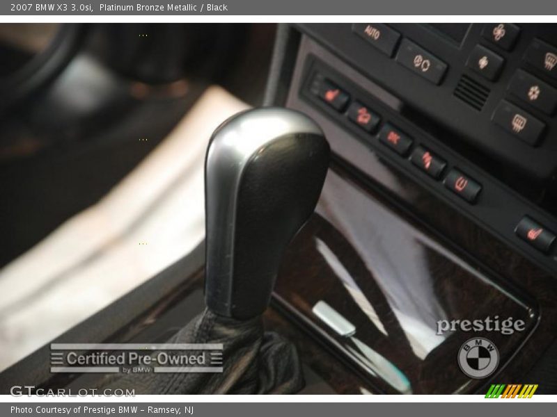 Platinum Bronze Metallic / Black 2007 BMW X3 3.0si