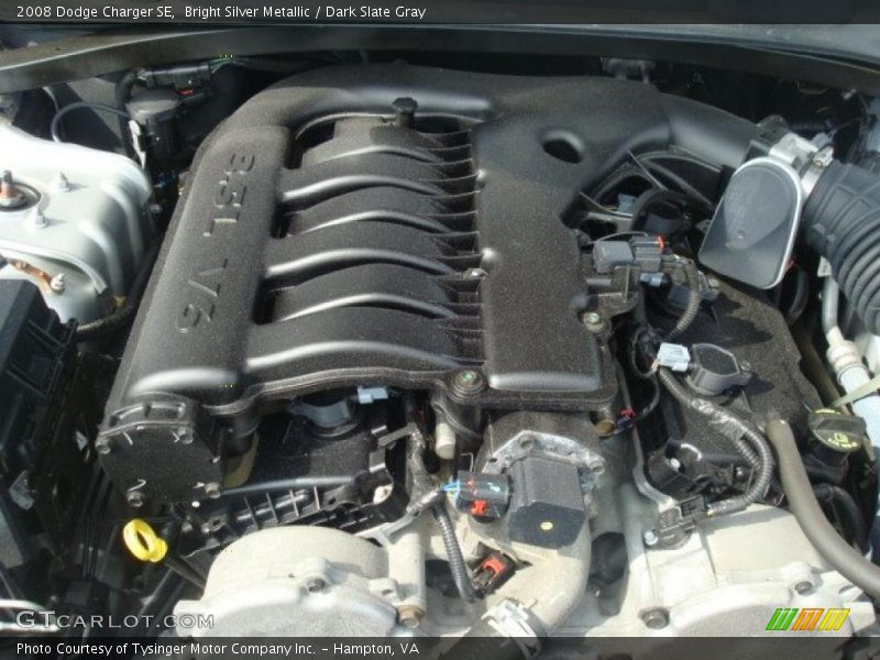 Bright Silver Metallic / Dark Slate Gray 2008 Dodge Charger SE