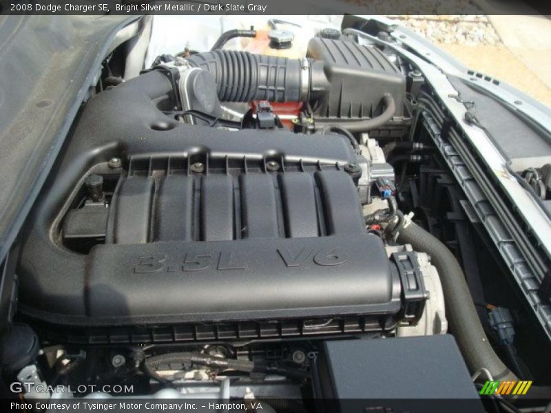Bright Silver Metallic / Dark Slate Gray 2008 Dodge Charger SE