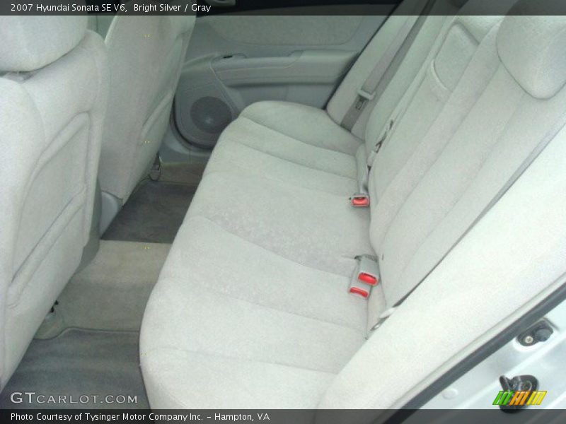 Bright Silver / Gray 2007 Hyundai Sonata SE V6
