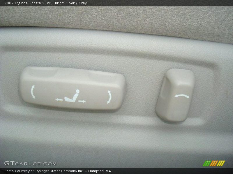 Bright Silver / Gray 2007 Hyundai Sonata SE V6