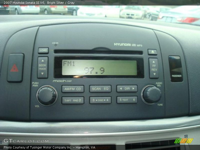 Bright Silver / Gray 2007 Hyundai Sonata SE V6
