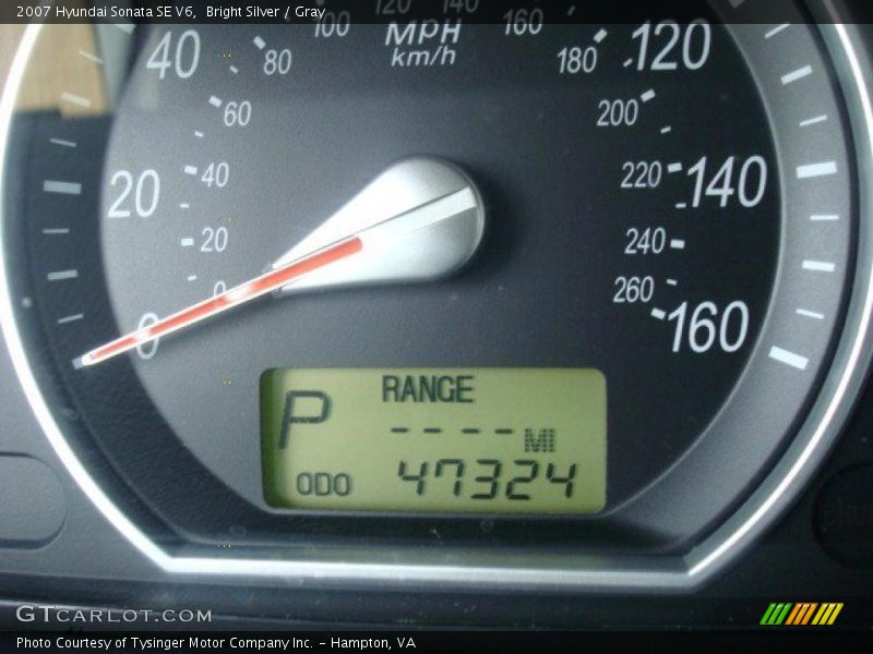 Bright Silver / Gray 2007 Hyundai Sonata SE V6