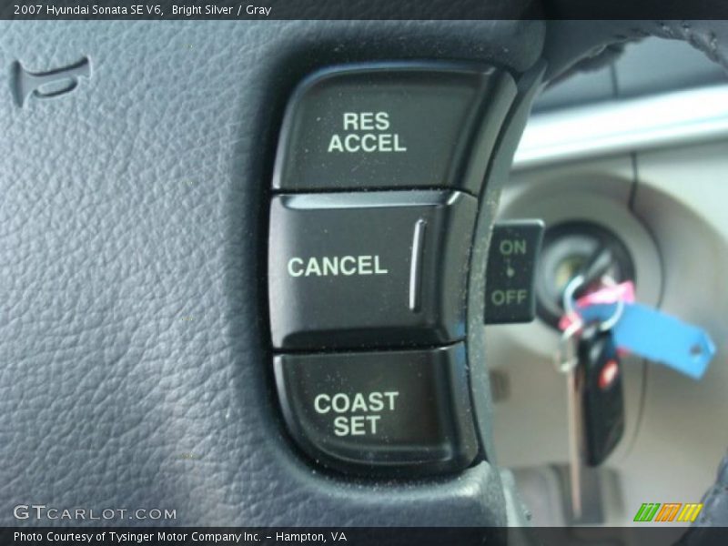 Bright Silver / Gray 2007 Hyundai Sonata SE V6