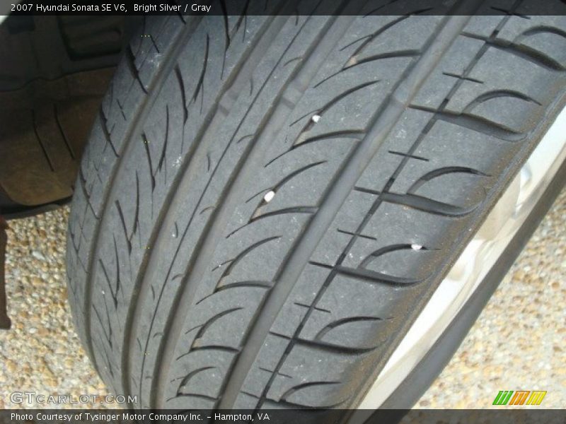 Bright Silver / Gray 2007 Hyundai Sonata SE V6